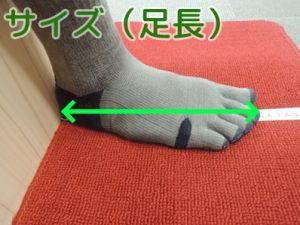 足のサイズ（足長）の測り方