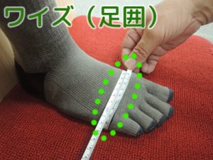 足のワイズ（足囲）の測り方