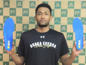 大阪エヴェッサ ジャワラ・ジョセフ選手の写真